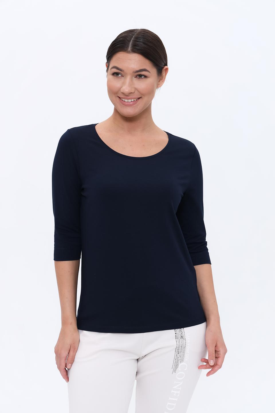 Лонгслив Bianca тёмно-синий