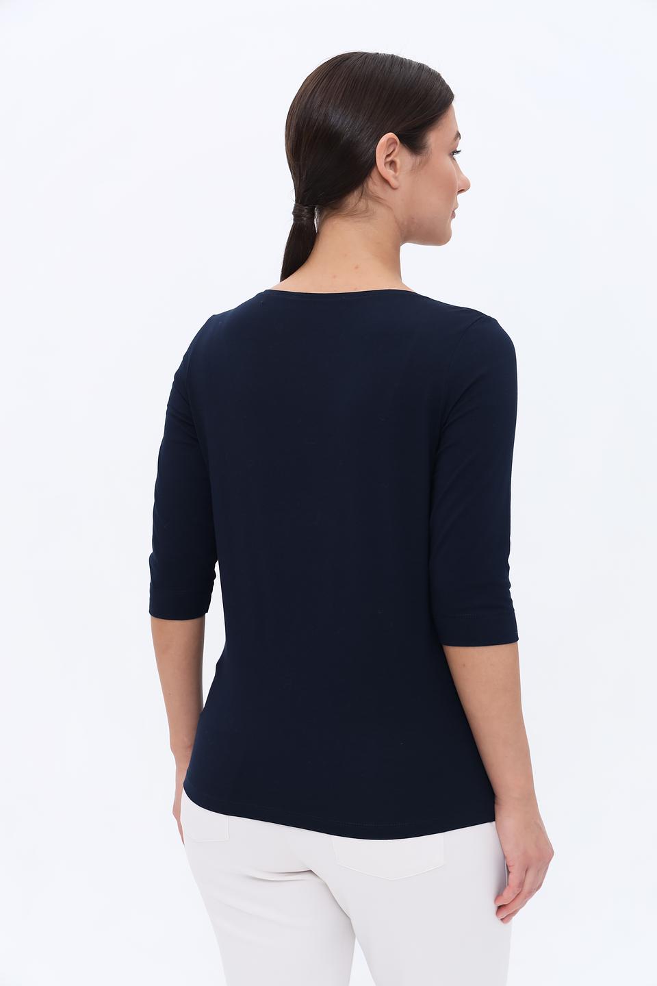 Лонгслив Bianca тёмно-синий