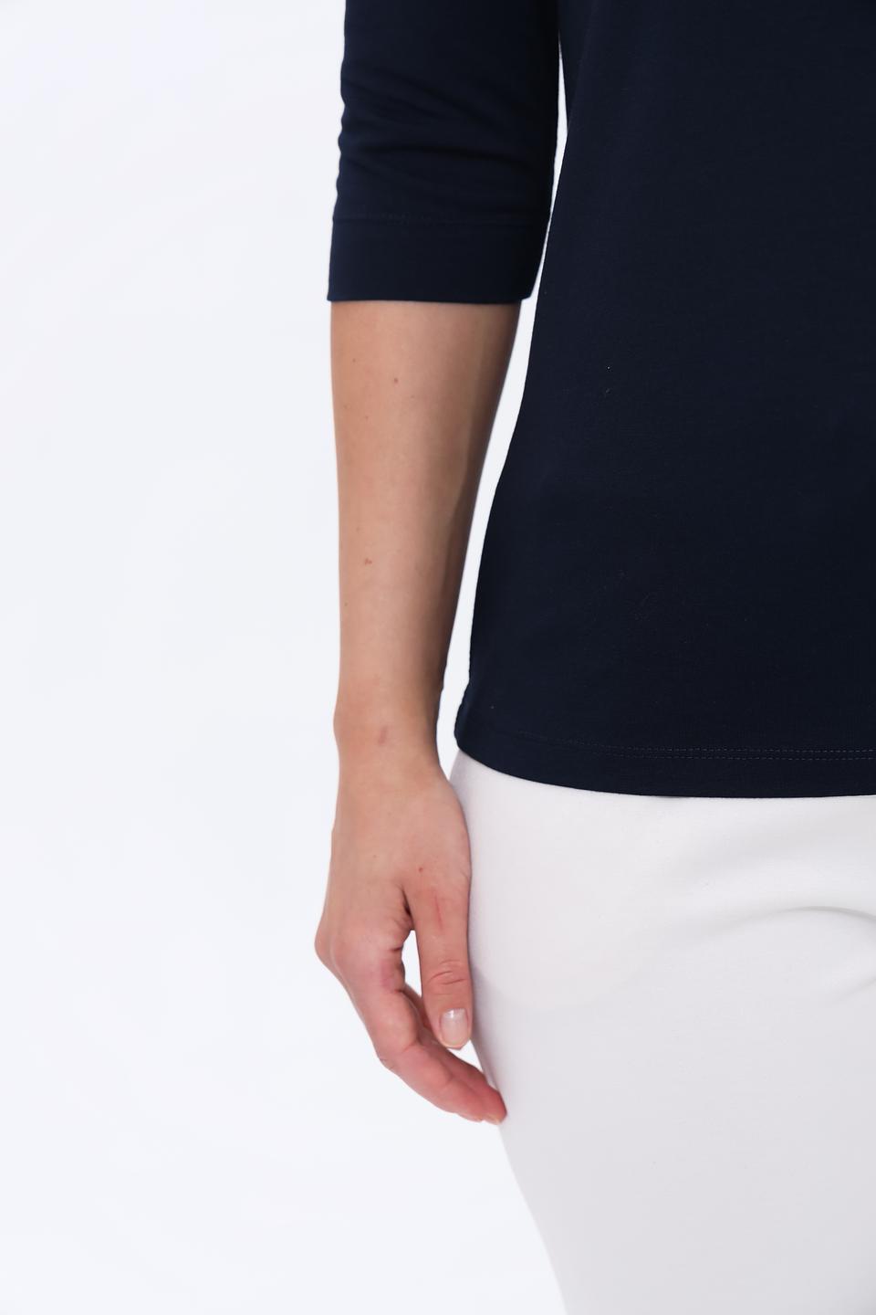 Лонгслив Bianca тёмно-синий