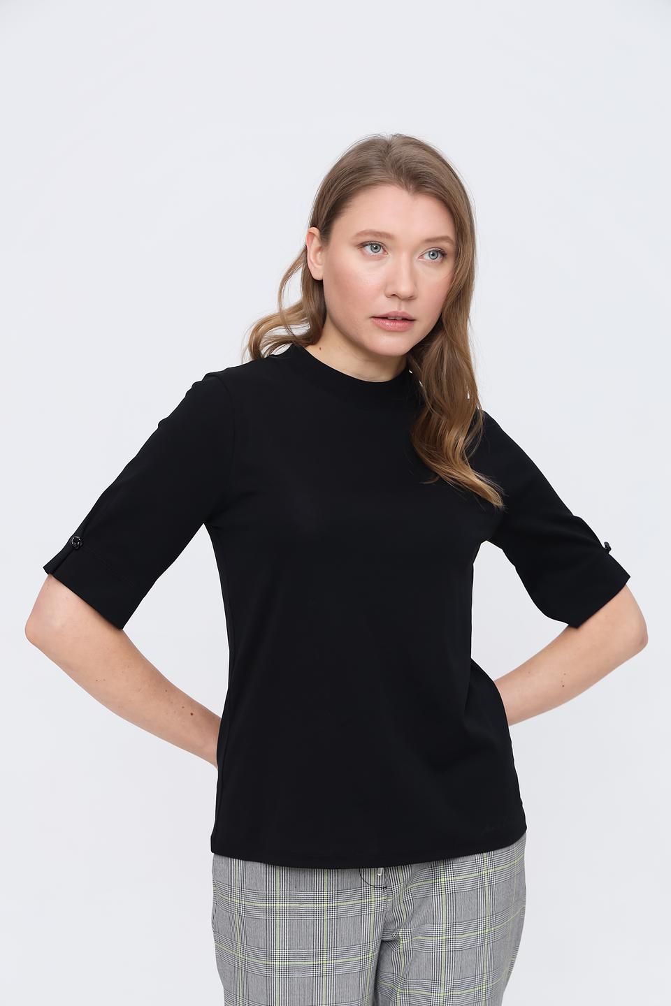 Футболка Marc Cain чёрная с рукавами 3/4