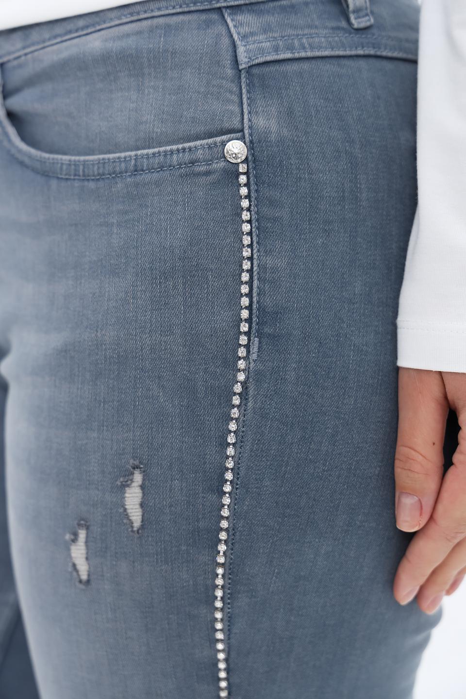 Джинсы Monari серые с декором