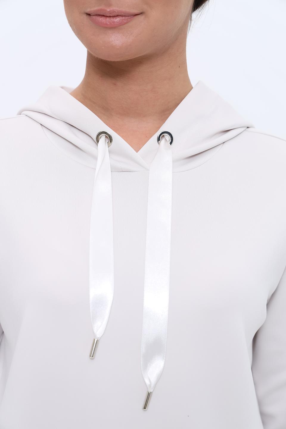 Пуловер Monari светло-серый с капюшоном