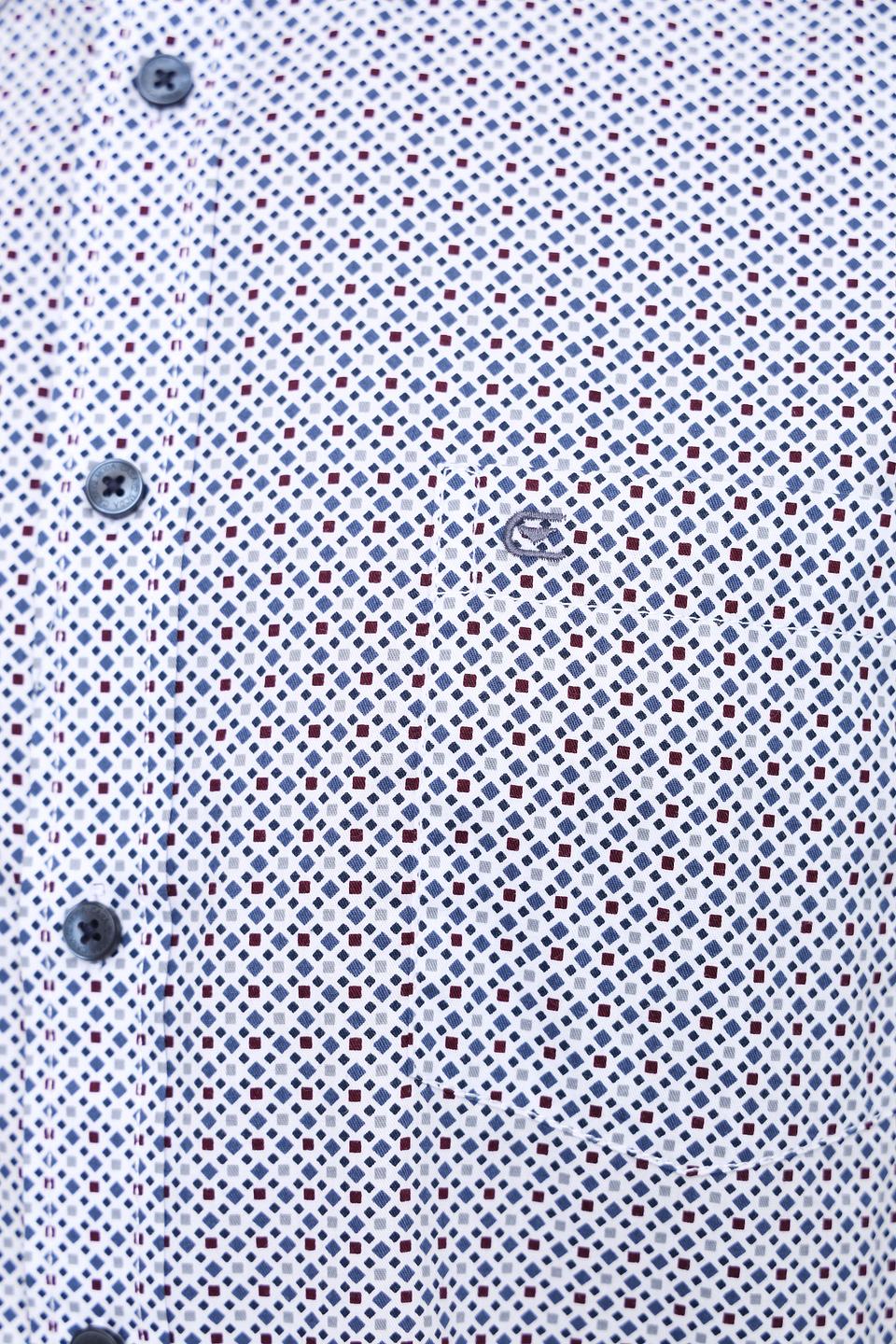 Рубашка Casa Moda с принтом голубой