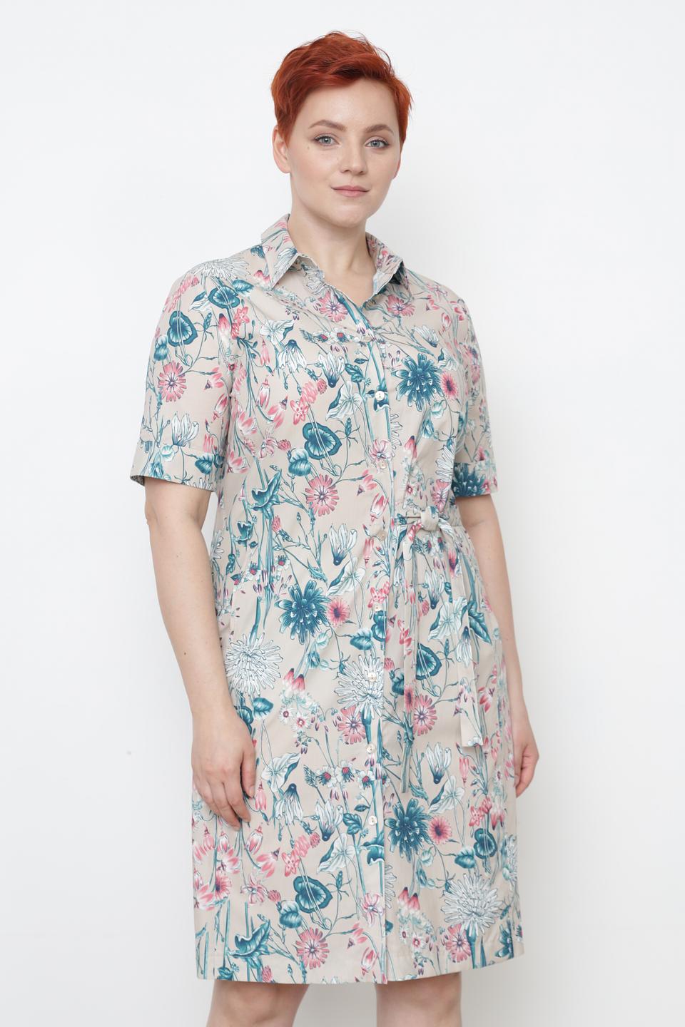 Платье Frank Walder с цветочным принтом