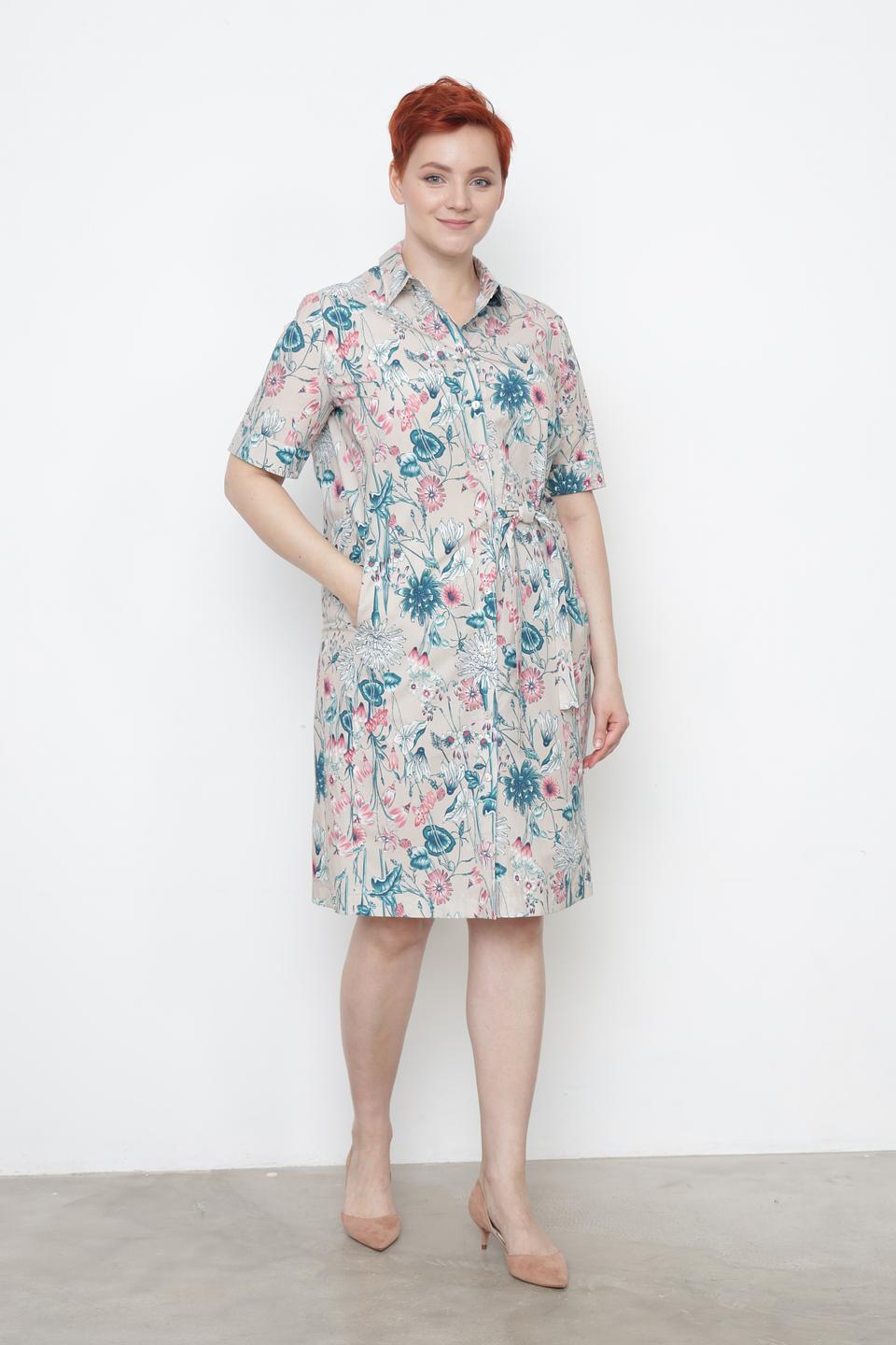 Платье Frank Walder с цветочным принтом