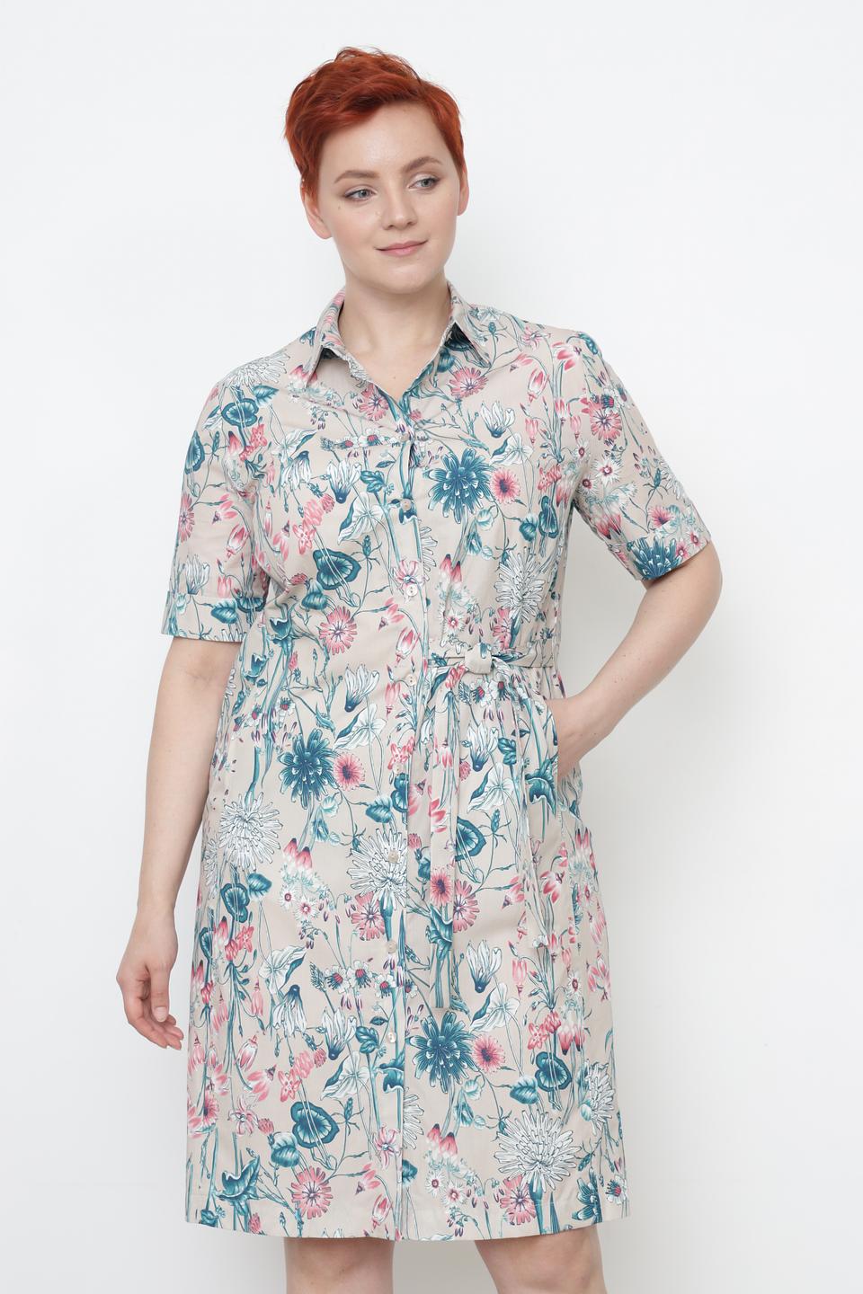 Платье Frank Walder с цветочным принтом