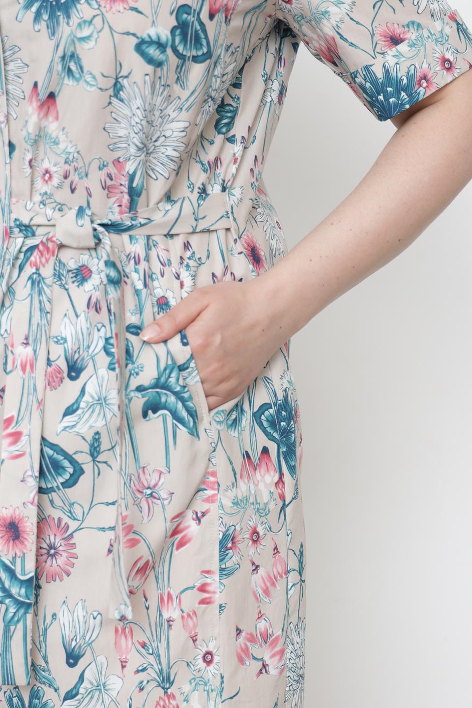 Платье Frank Walder с цветочным принтом