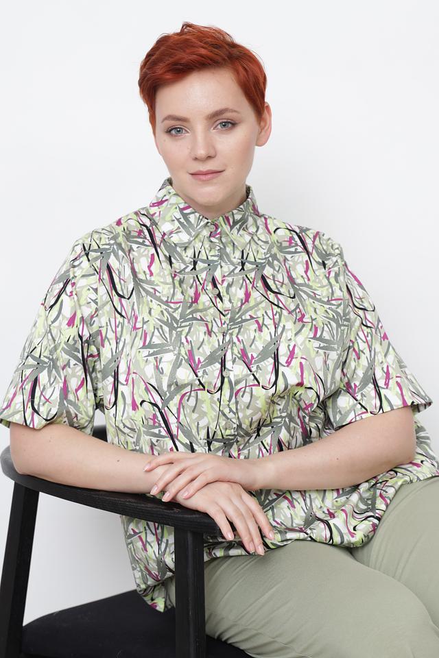 Блуза Gerry Weber с принтом зеленый