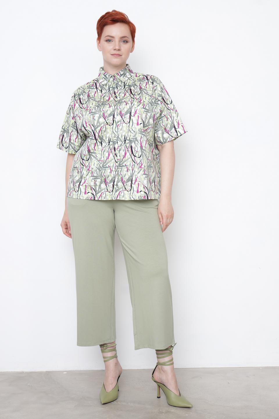 Блуза Gerry Weber с принтом зеленый