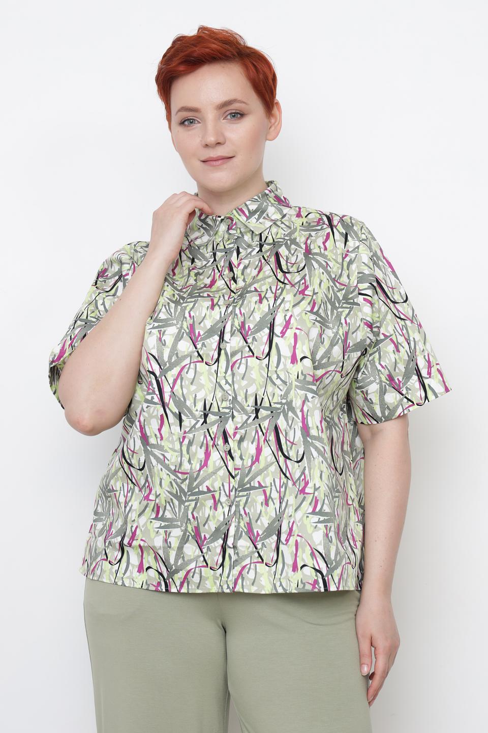 Блуза Gerry Weber с принтом зеленый