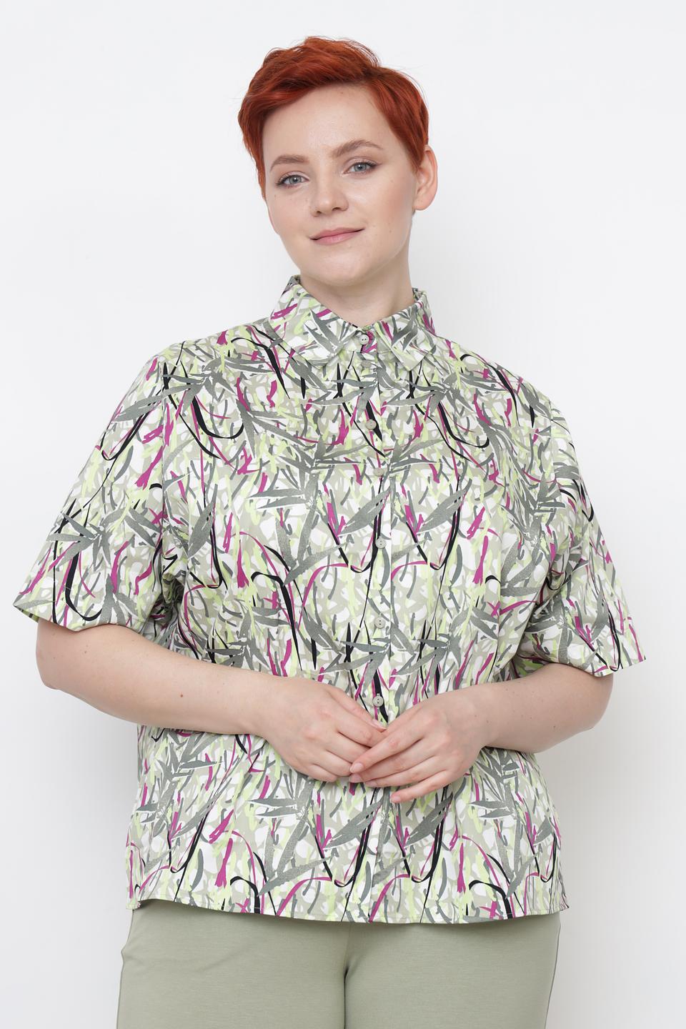 Блуза Gerry Weber с принтом зеленый