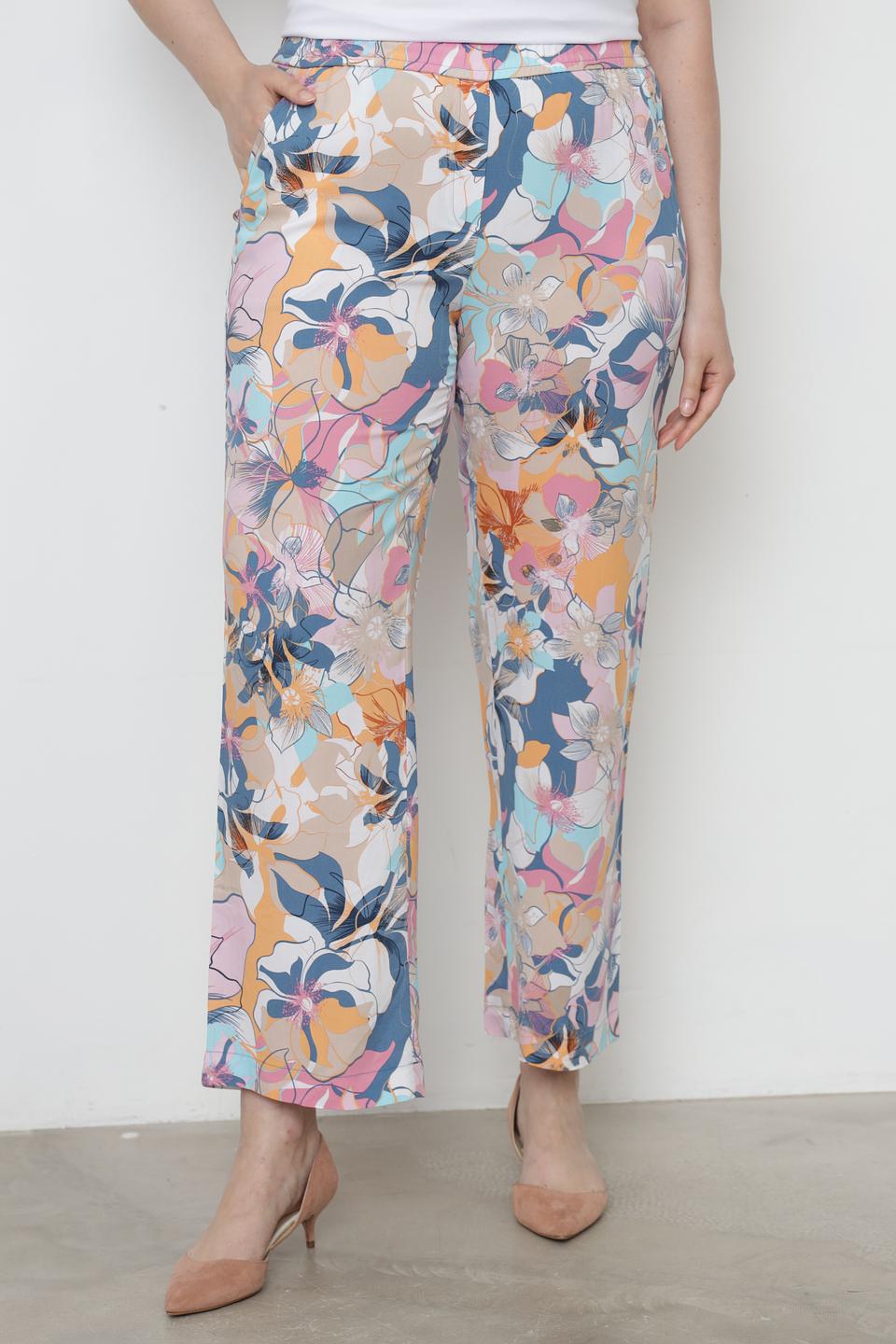 Брюки Thomas Rabe с цветочным принтом