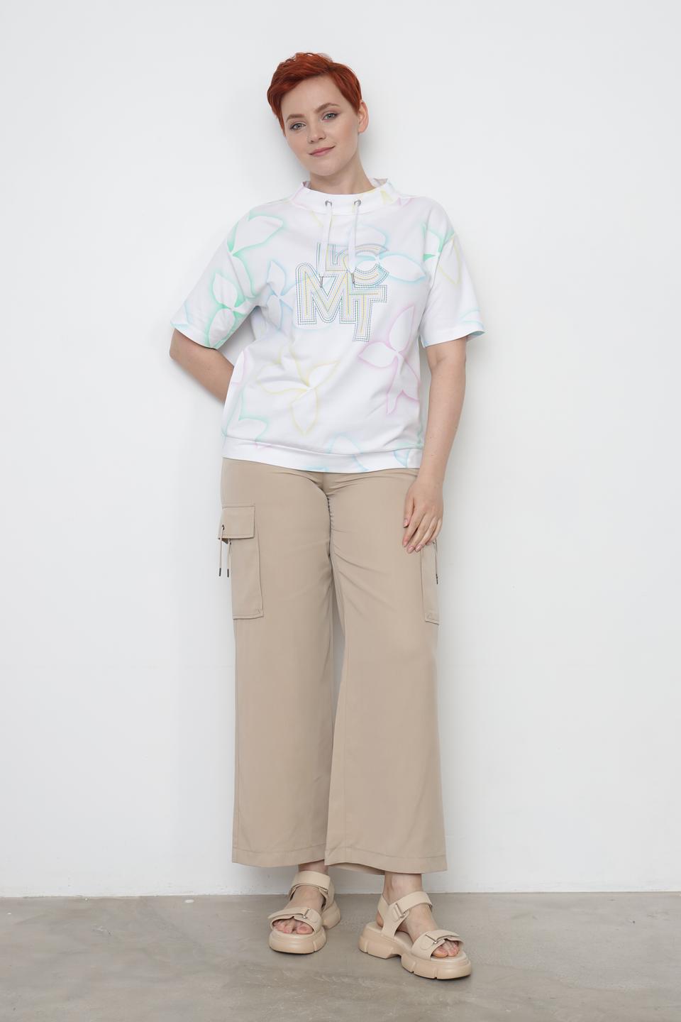 Футболка Lecomte с цветочным принтом