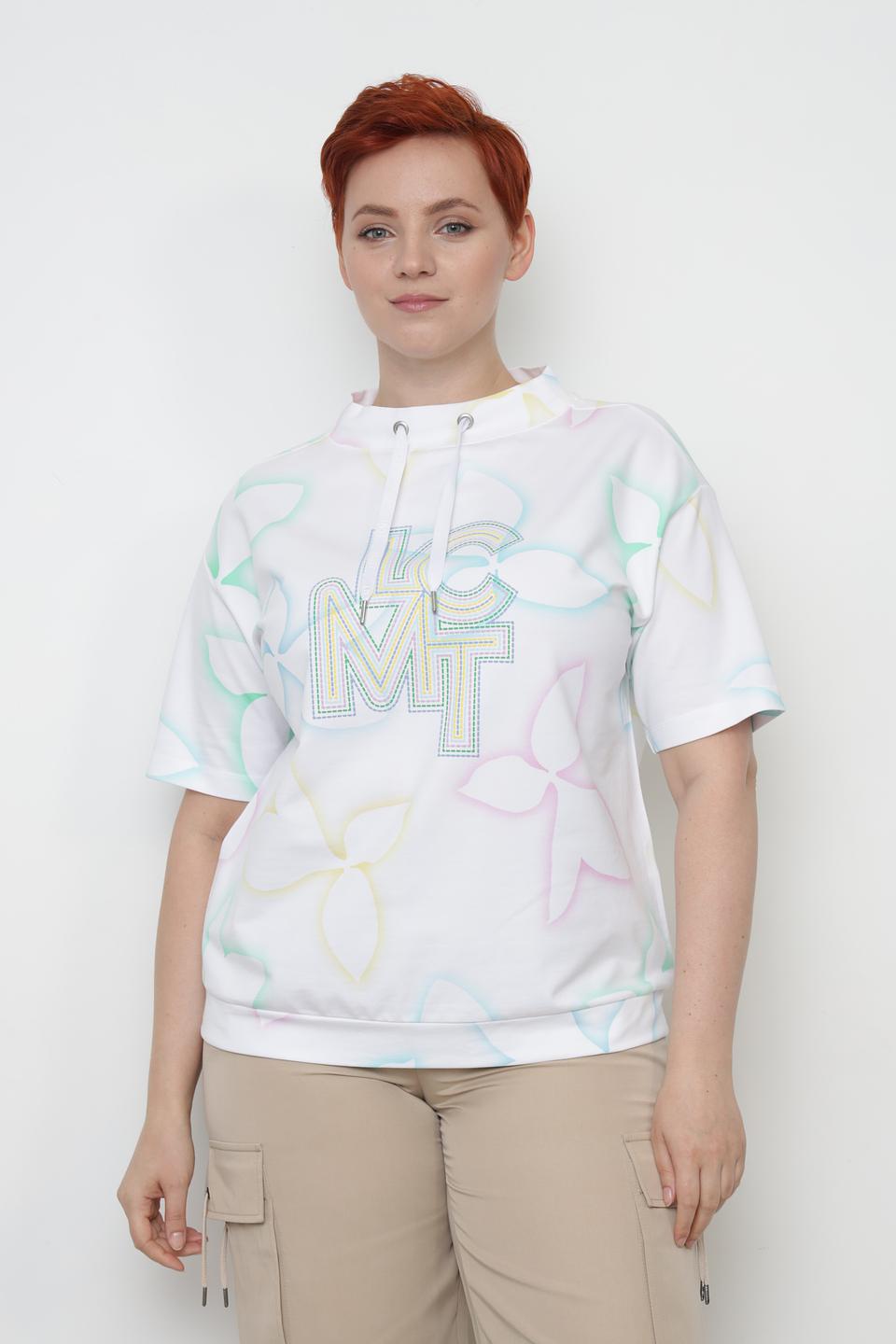 Футболка Lecomte с цветочным принтом