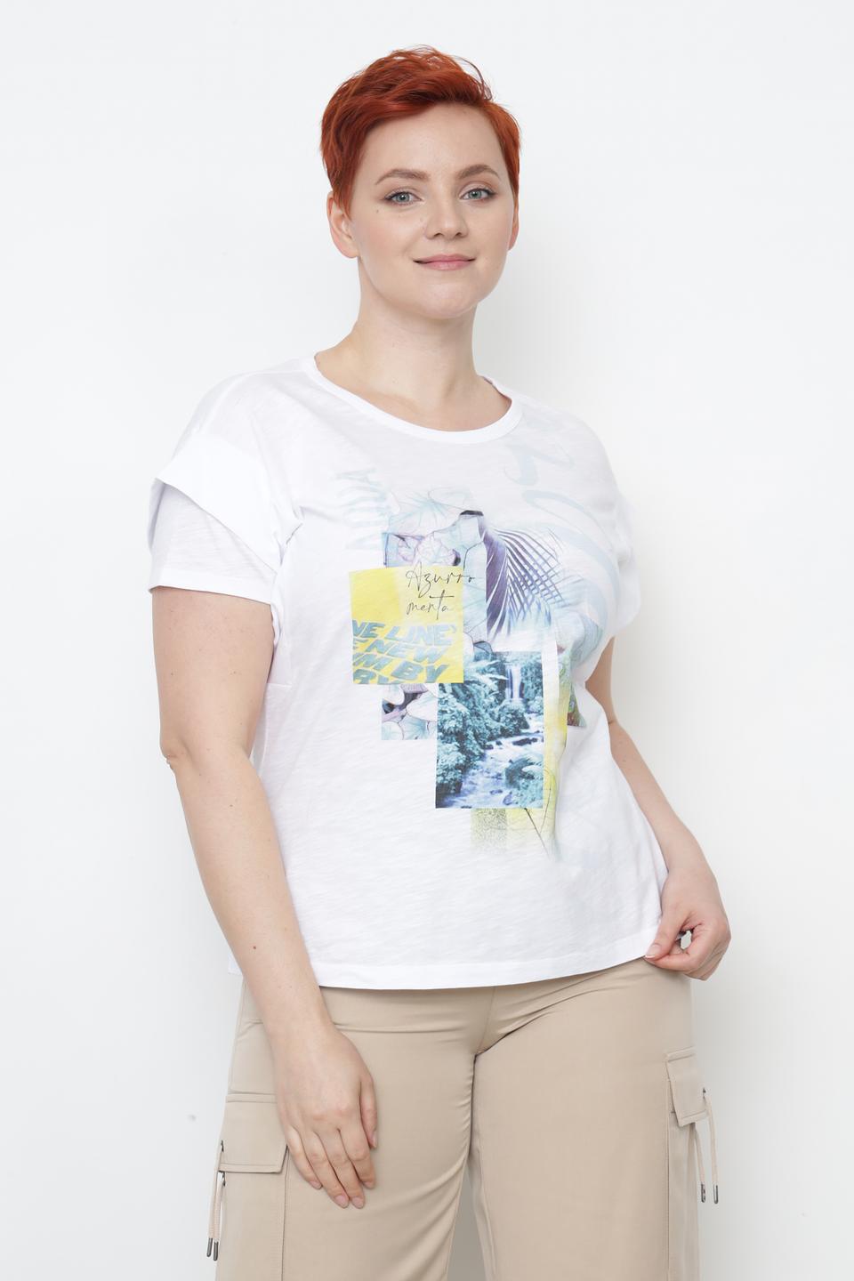 Футболка Lecomte с принтом