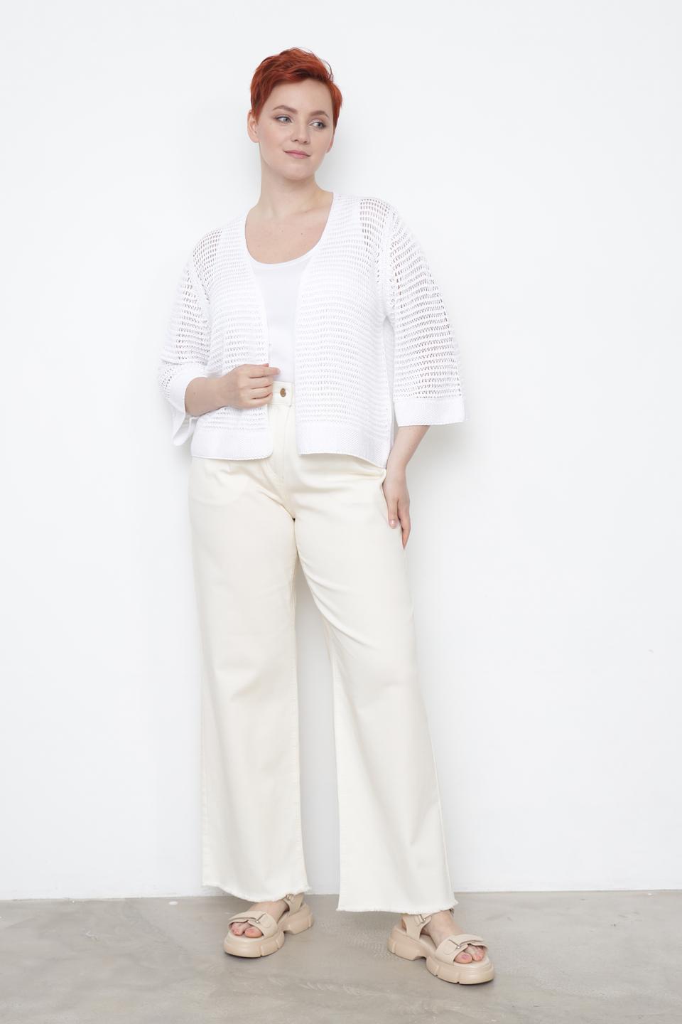 Жакет Lecomte ажурный белый