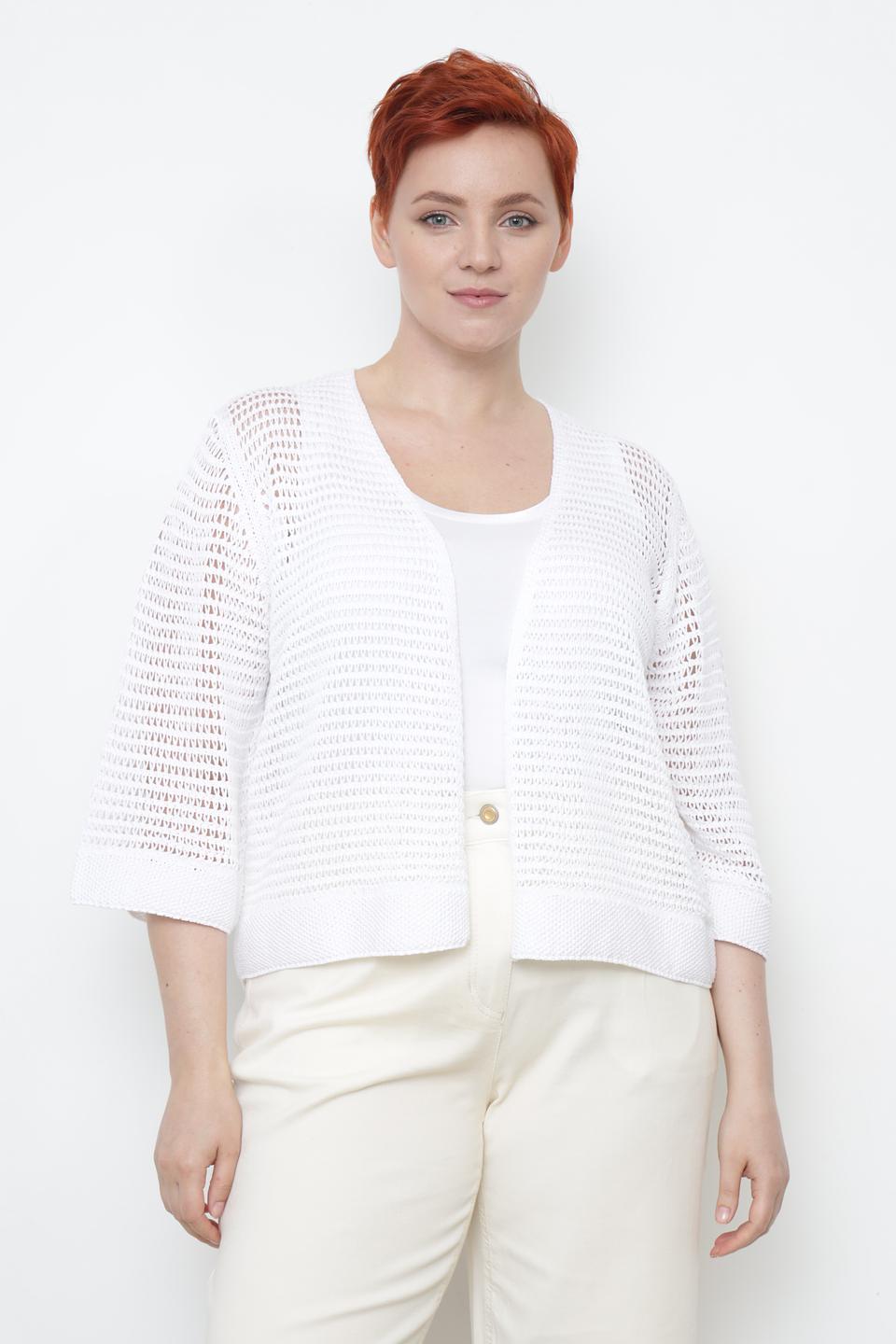 Жакет Lecomte ажурный белый