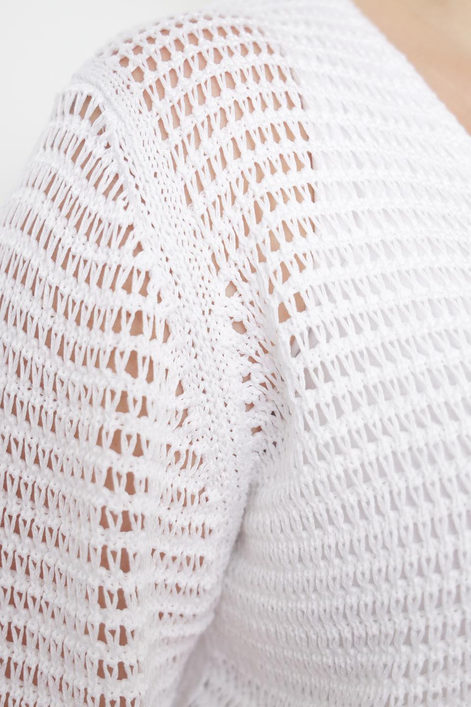 Жакет Lecomte ажурный белый