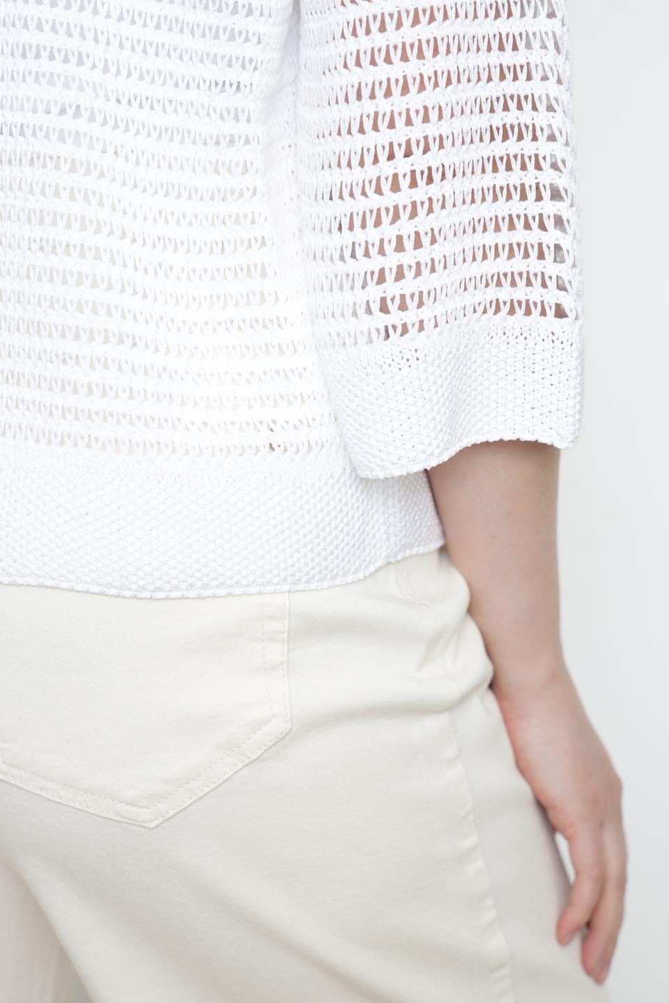 Жакет Lecomte ажурный белый