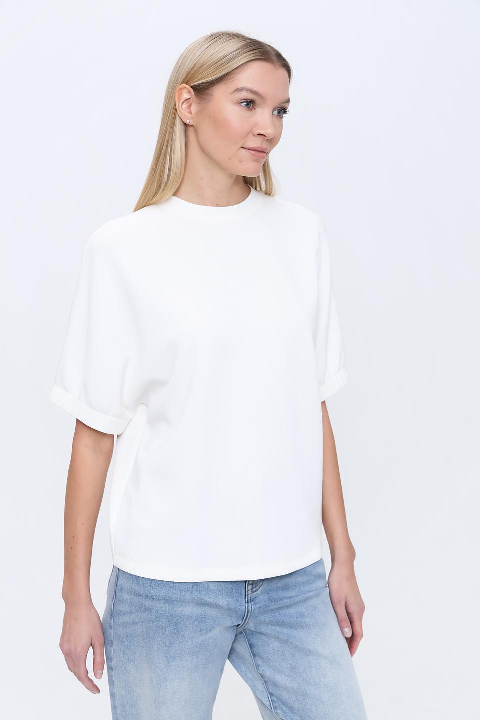 Футболка Pezzo белая с рукавами-фонариками