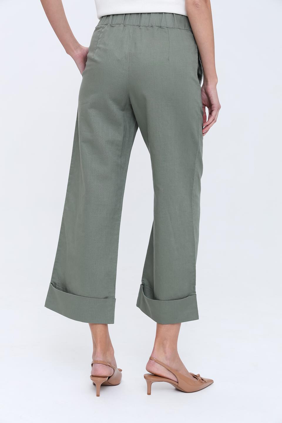 Брюки кюлоты Pezzo хаки