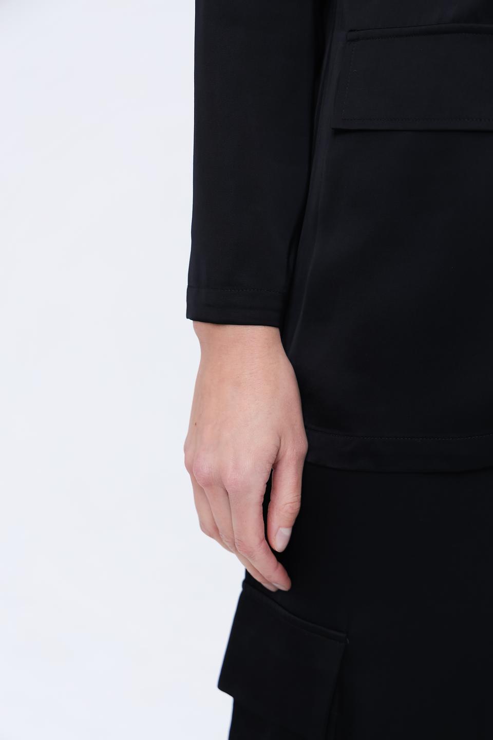 Жакет Just Valeri чёрный оверсайз