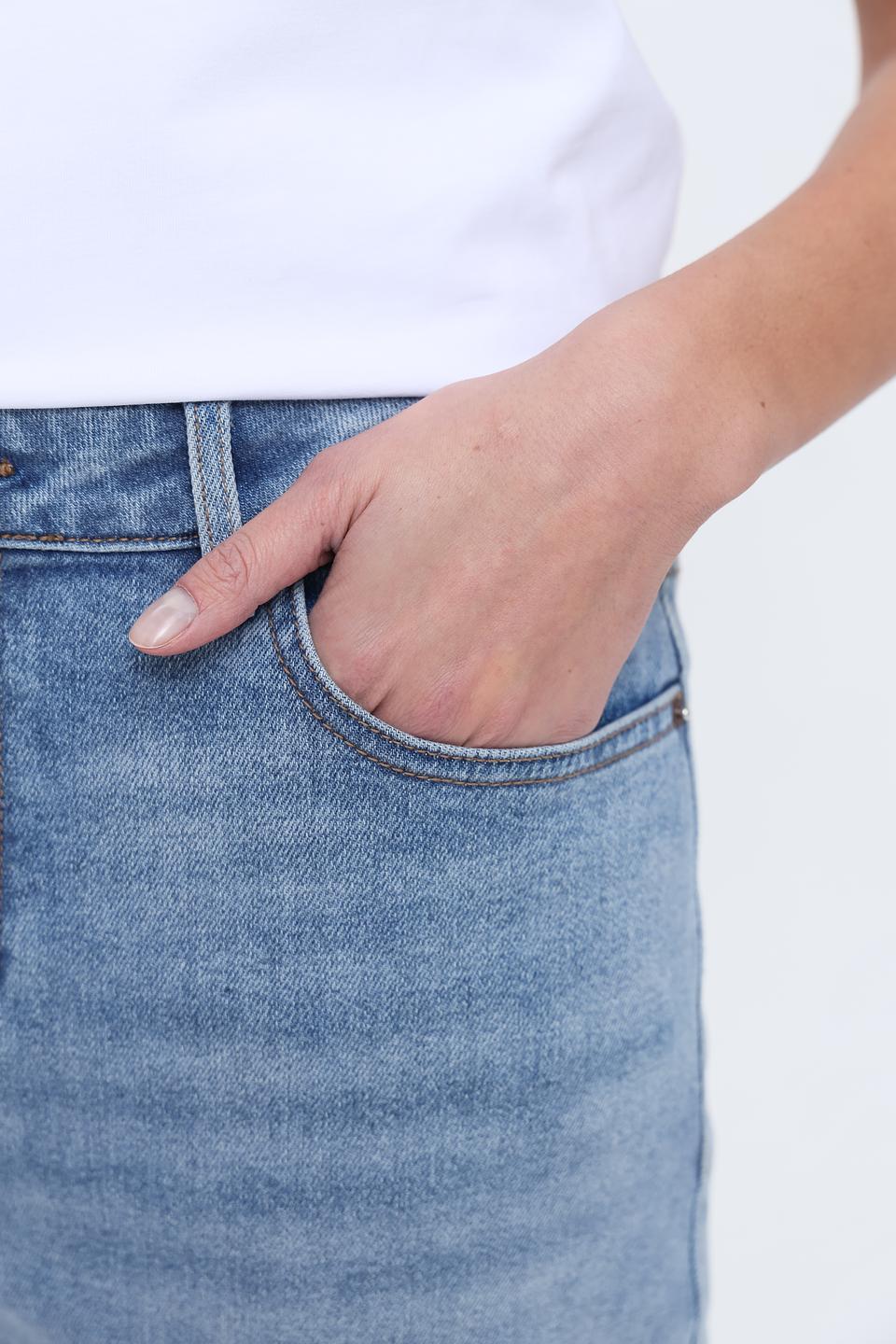 Джинсы Pezzo с укороченным шаговым швом