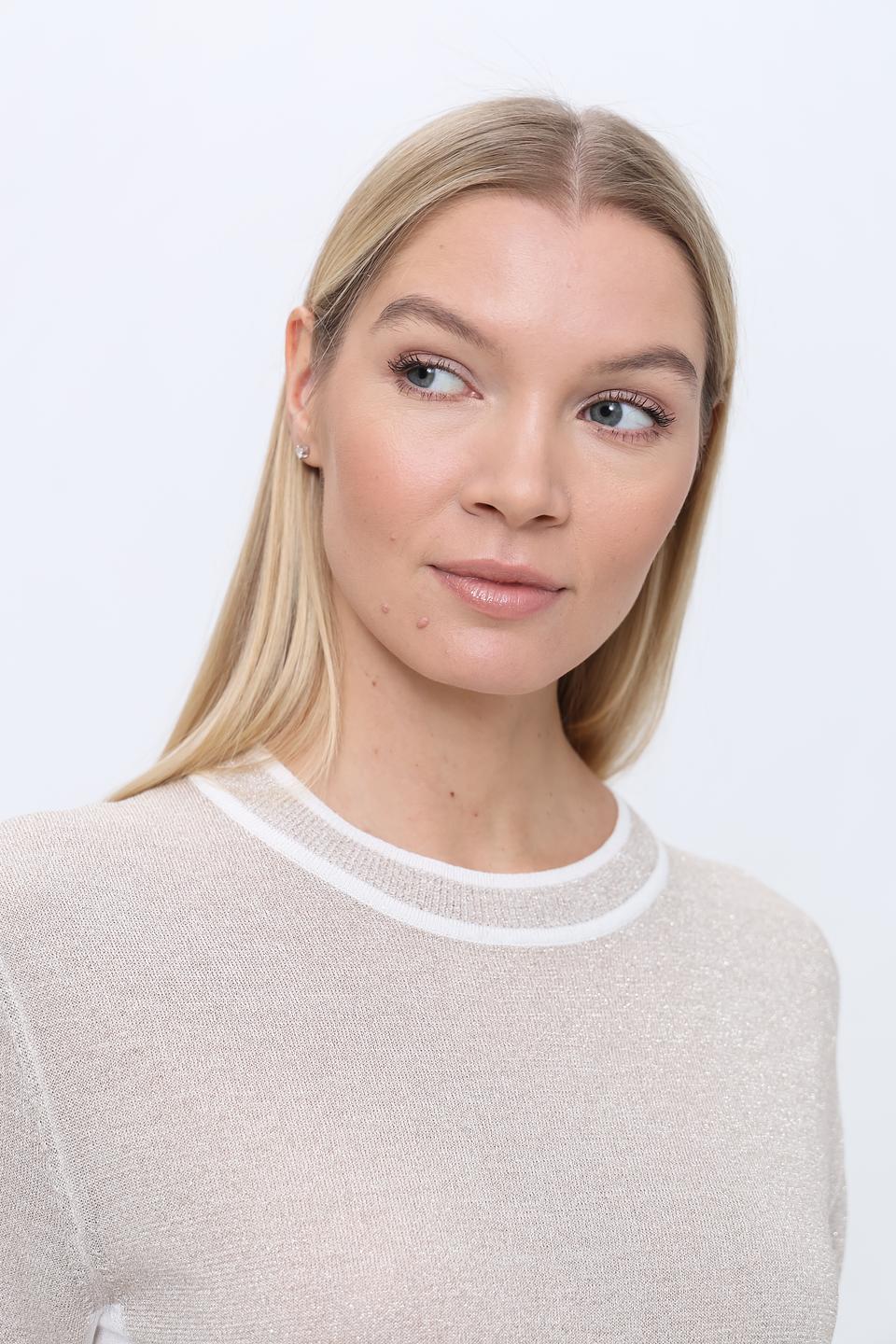 Пуловер Pezzo с белой отделкой