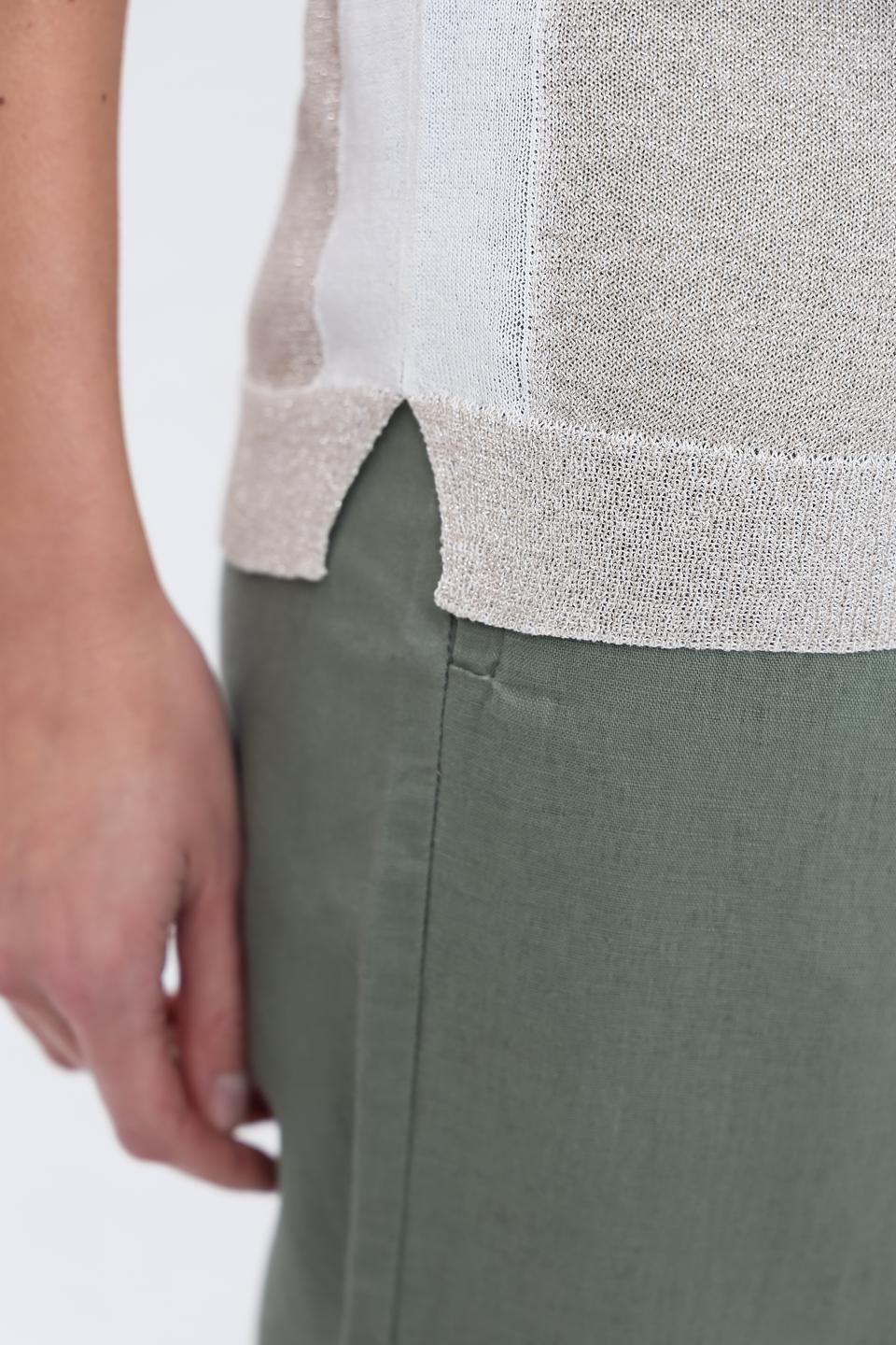 Пуловер Pezzo с белой отделкой