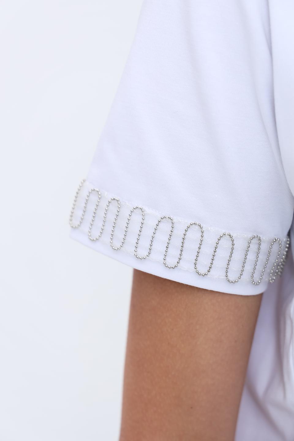 Футболка Pezzo с декоративной отделкой