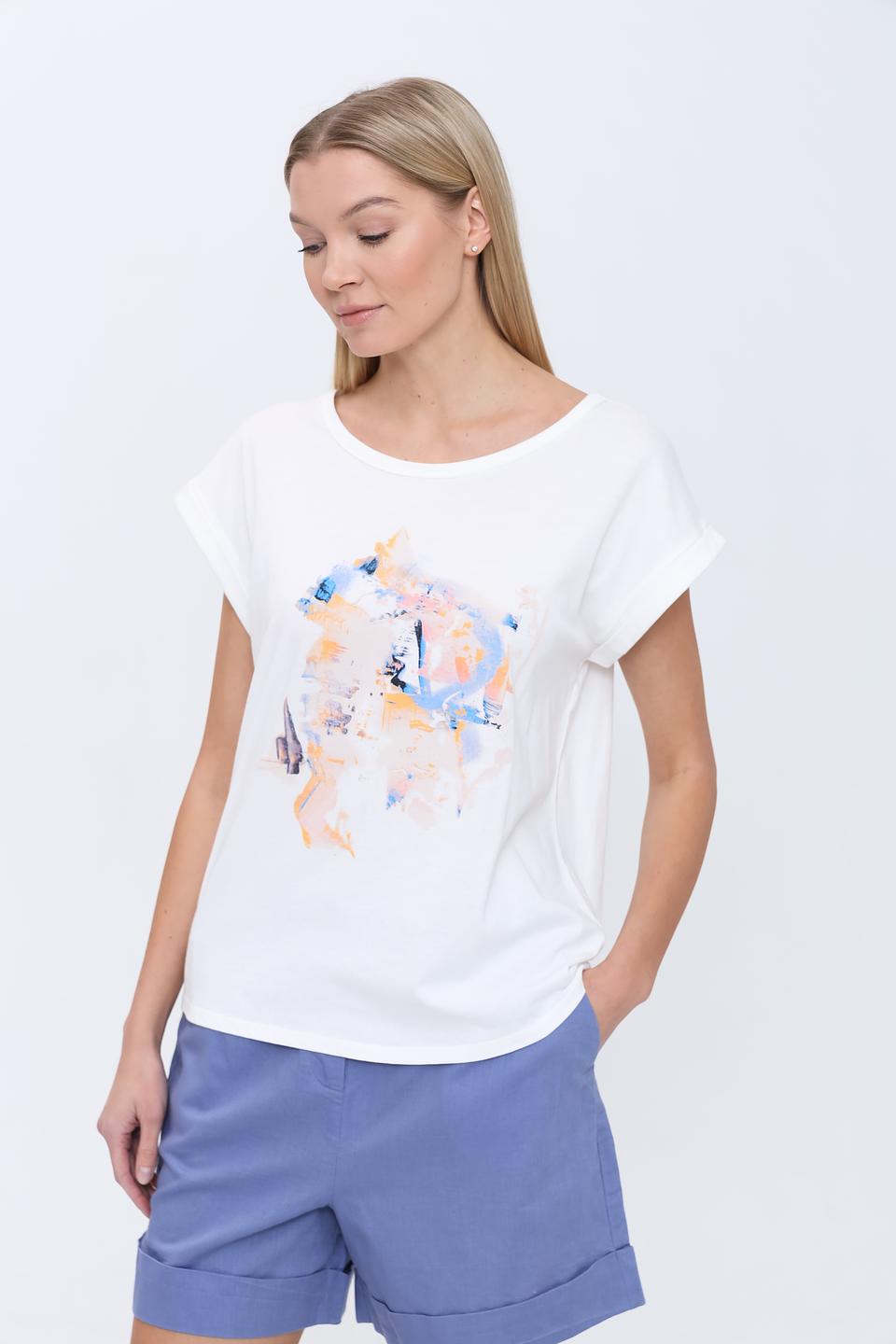 Футболка Pezzo с принтом белый