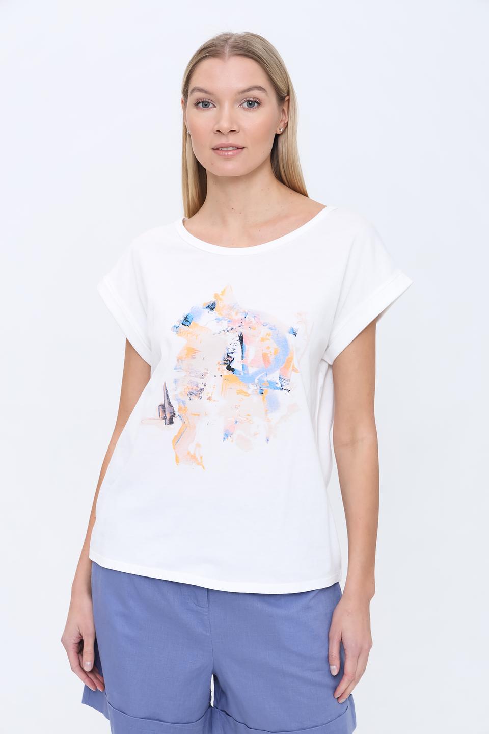 Футболка Pezzo с принтом белый