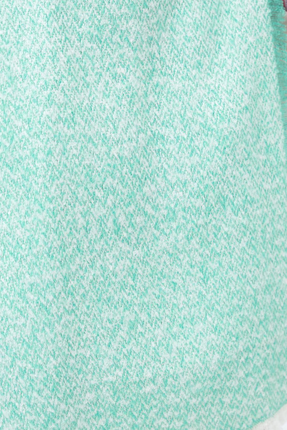 Шарф Fraas мятный в клетку