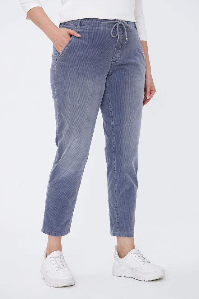 Брюки Toni collection вельветовые серые