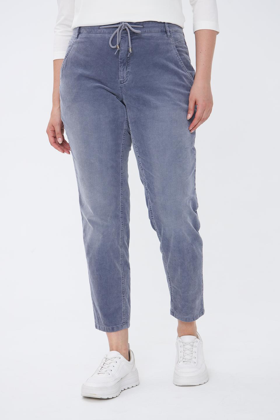 Брюки Toni collection вельветовые серые