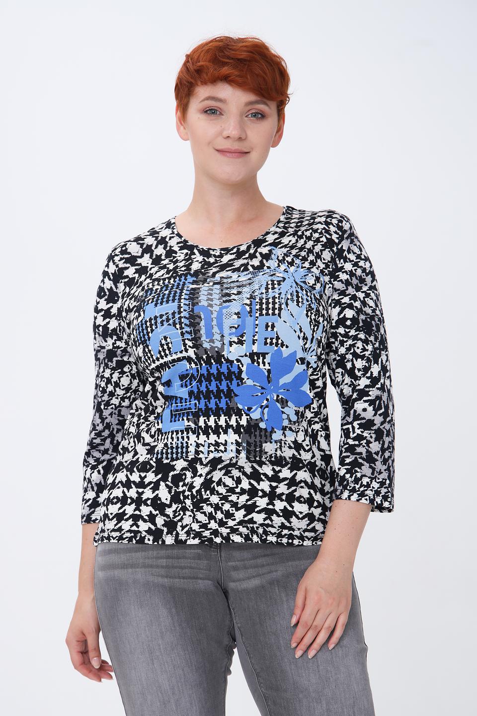 Лонгслив Lebek с цветочным принтом