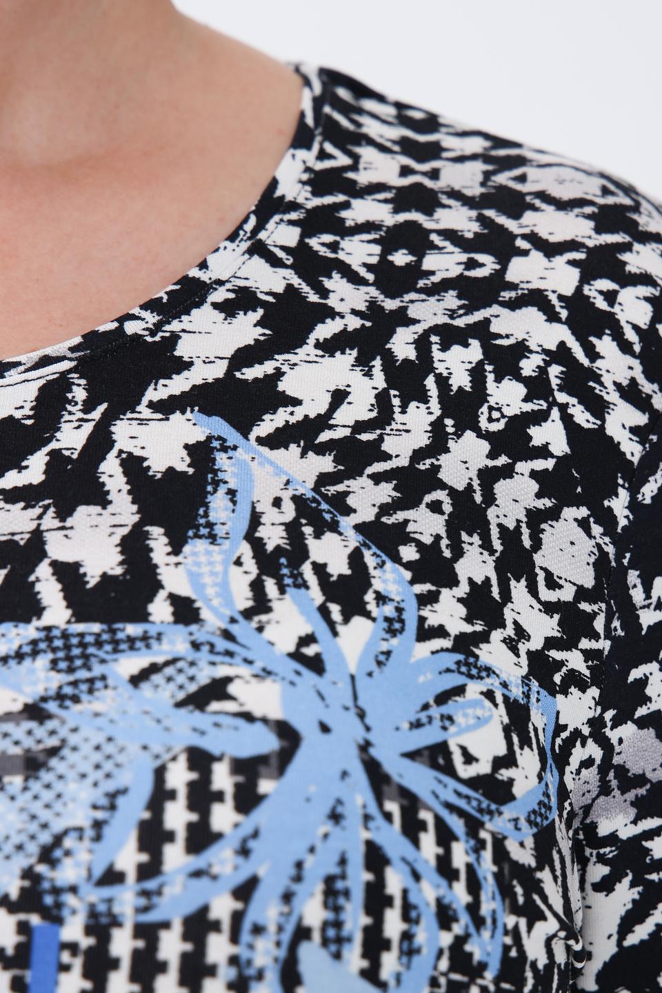 Лонгслив Lebek с цветочным принтом