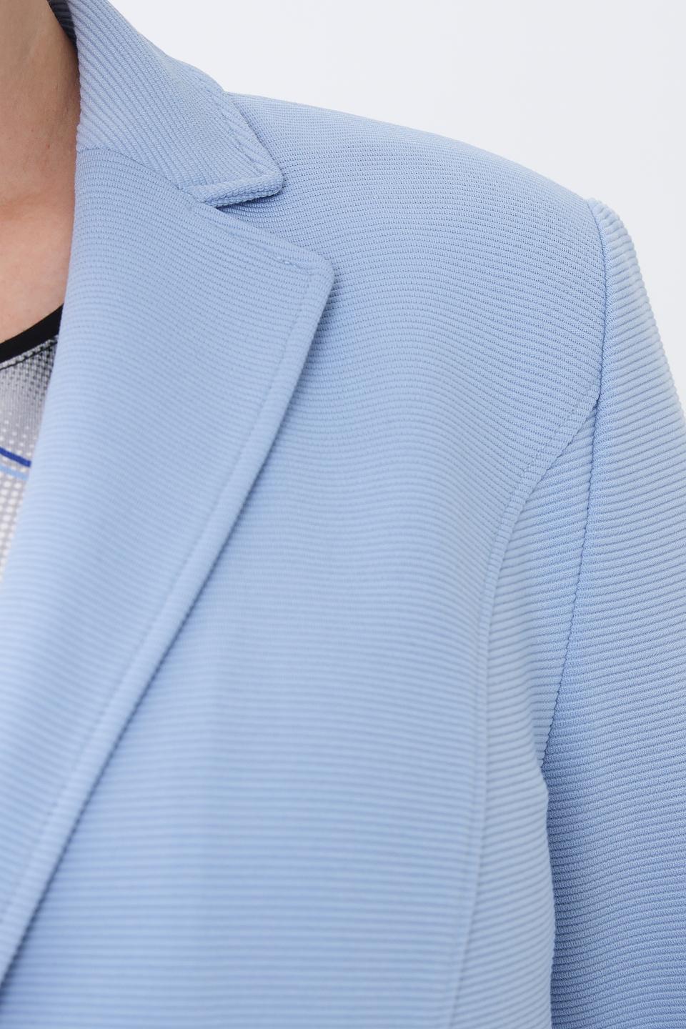 Жакет Lebek голубой приталенный