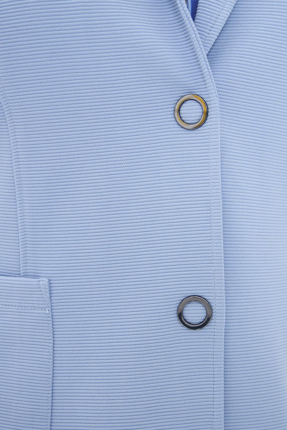 Жакет Lebek голубой приталенный