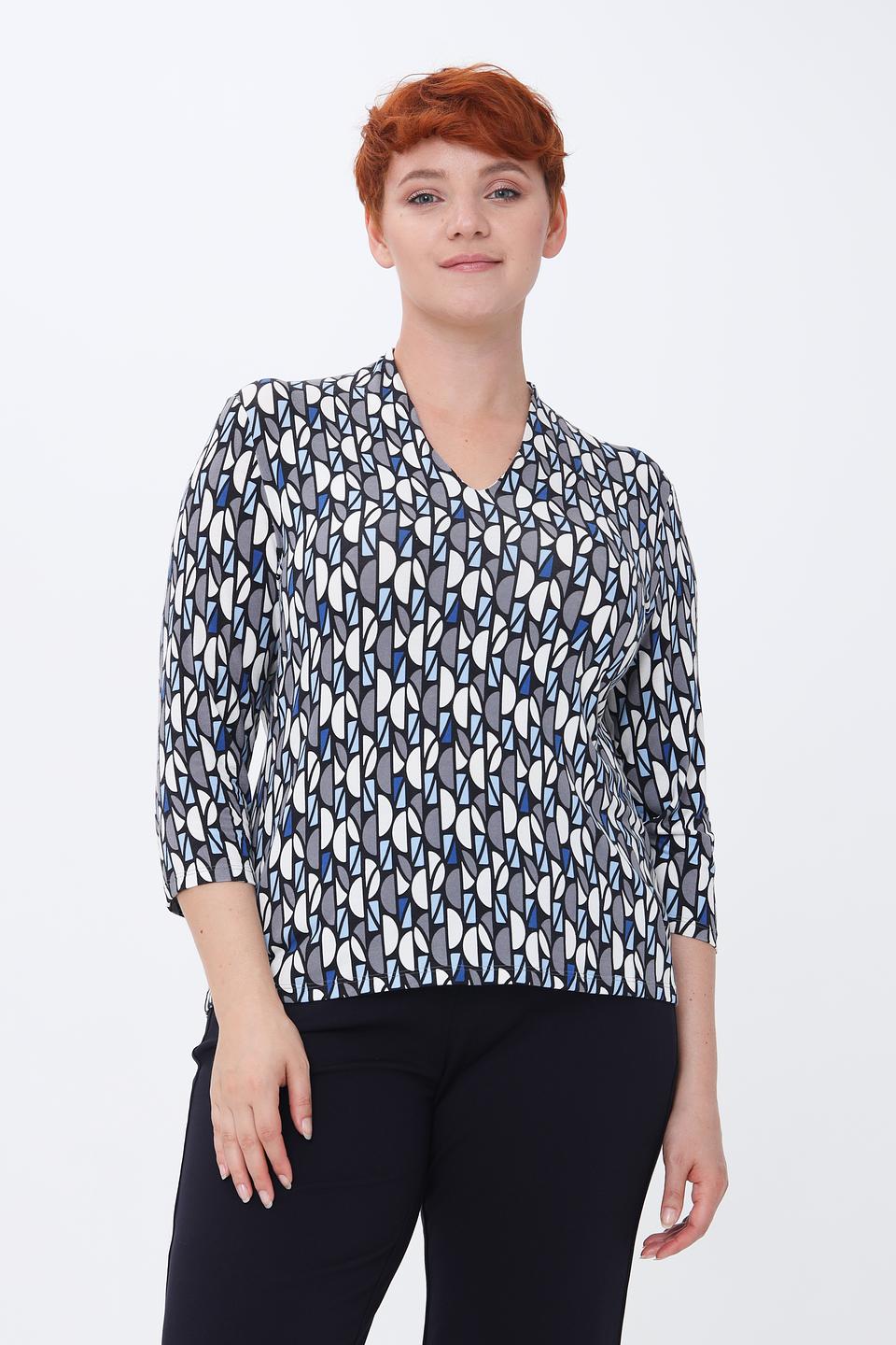 Блуза Lebek с геометрическим принтом