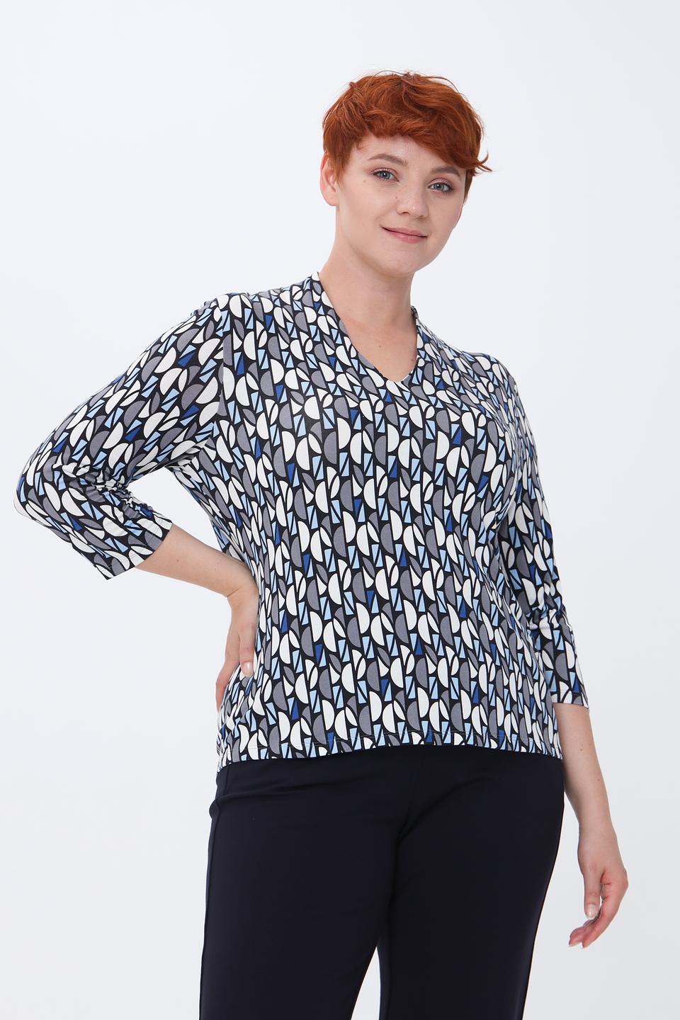 Блуза Lebek с геометрическим принтом