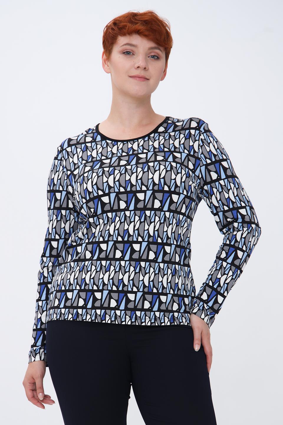 Блуза Lebek с геометрическим принтом
