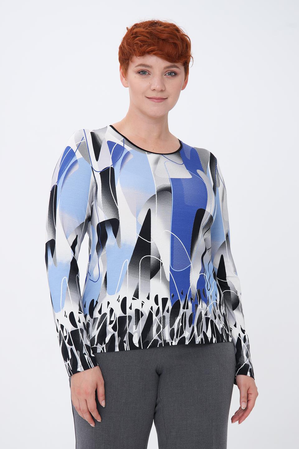 Лонгслив Lebek с абстрактным принтом