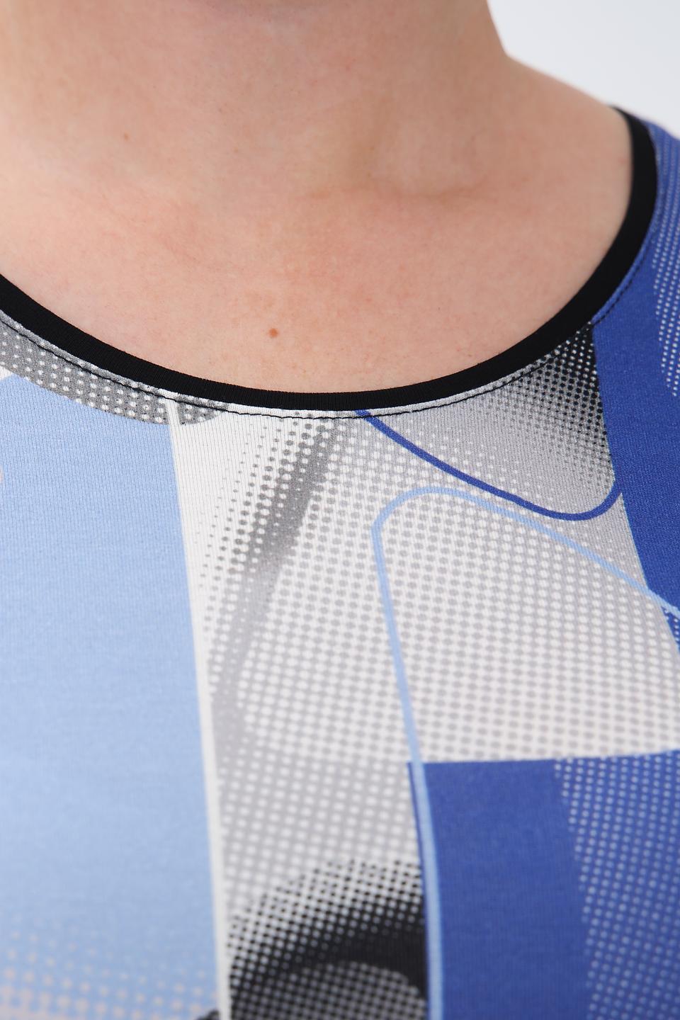 Лонгслив Lebek с абстрактным принтом