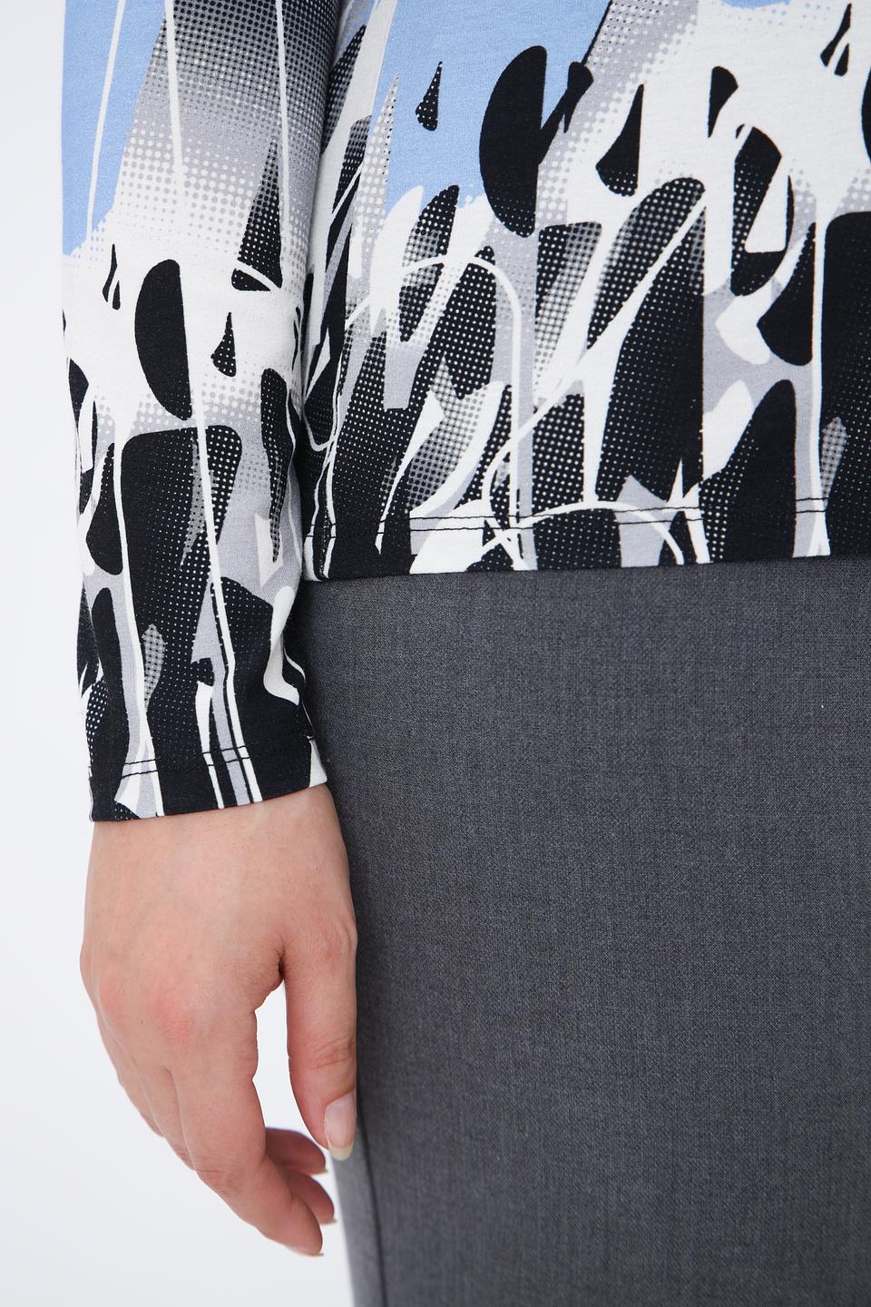 Лонгслив Lebek с абстрактным принтом