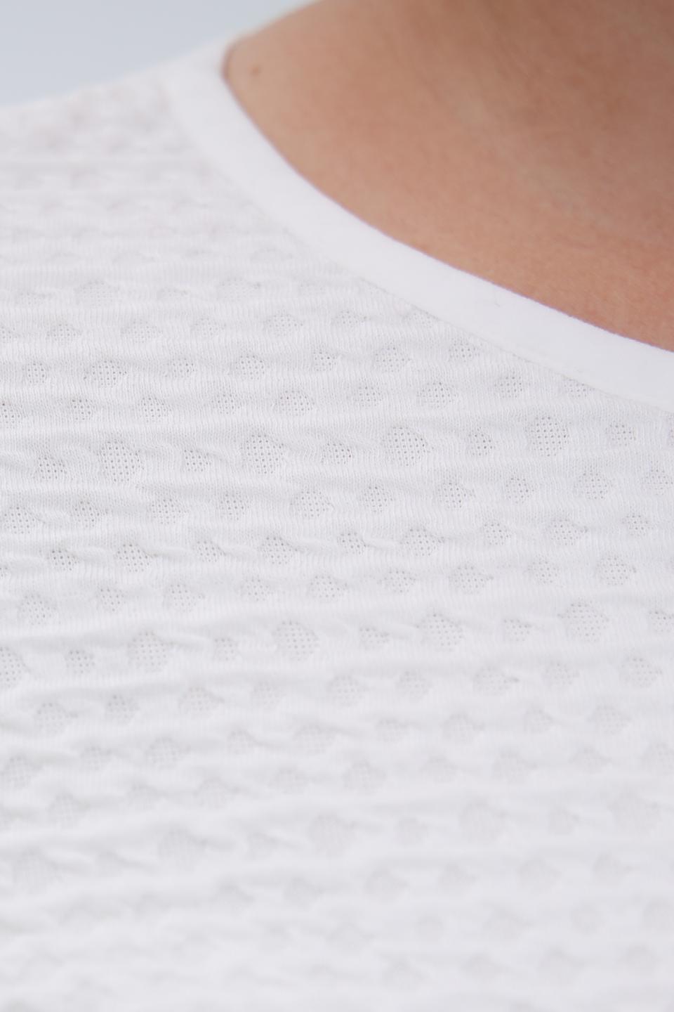 Пуловер Rabe collection белый с текстурой
