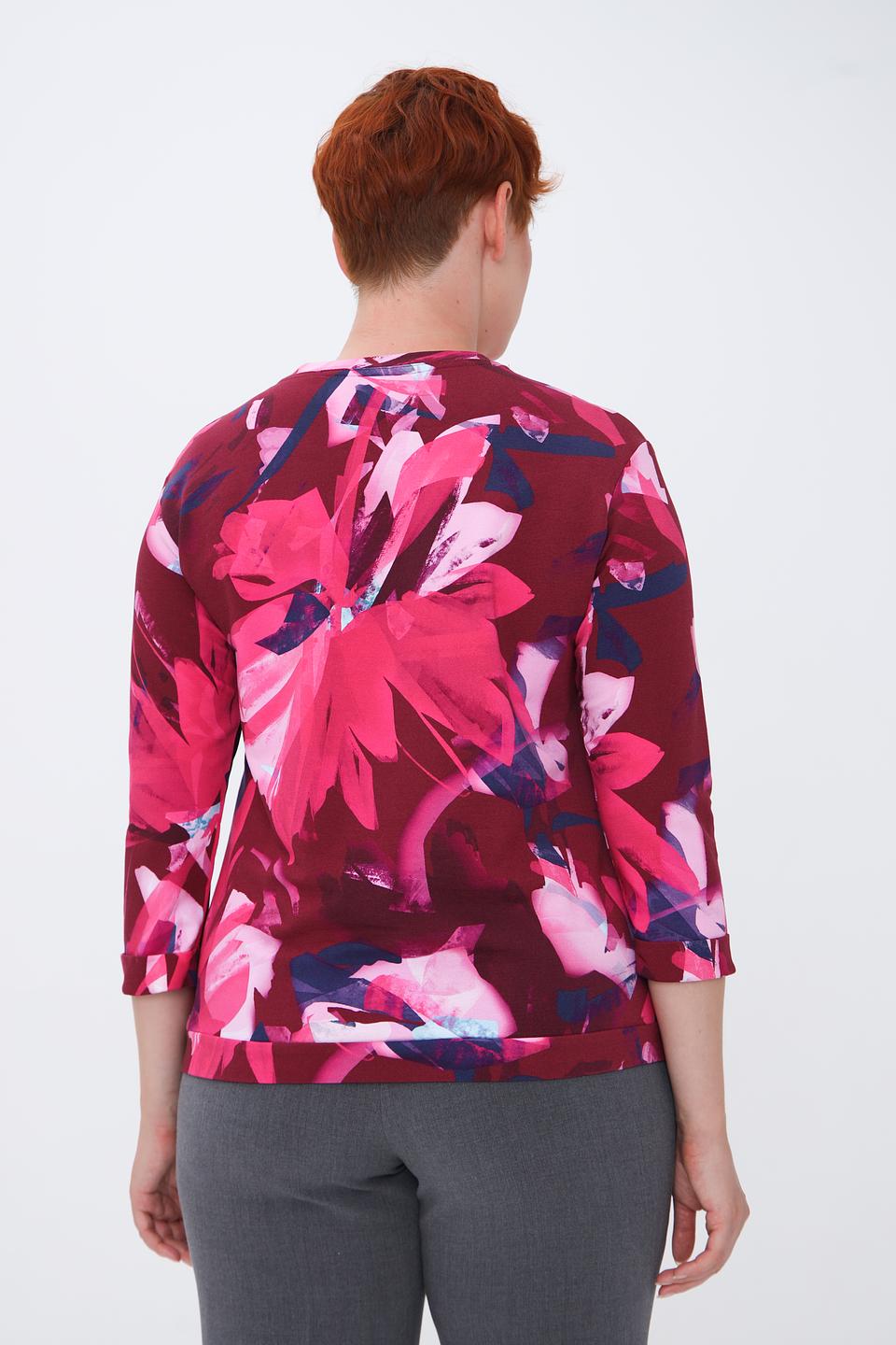 Пуловер Rabe collection с цветочным принтом