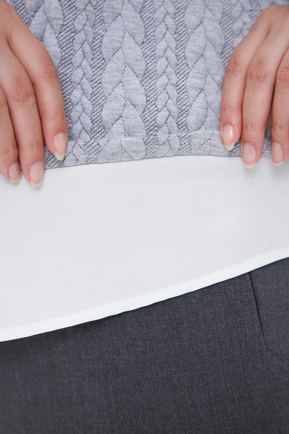 Пуловер Sommer mann с косами серый