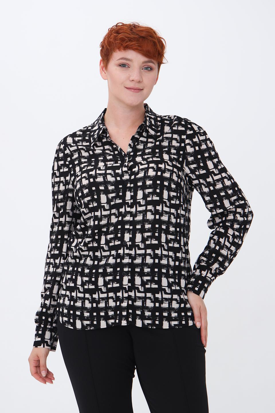 Рубашка Lecomte с геометрическим принтом