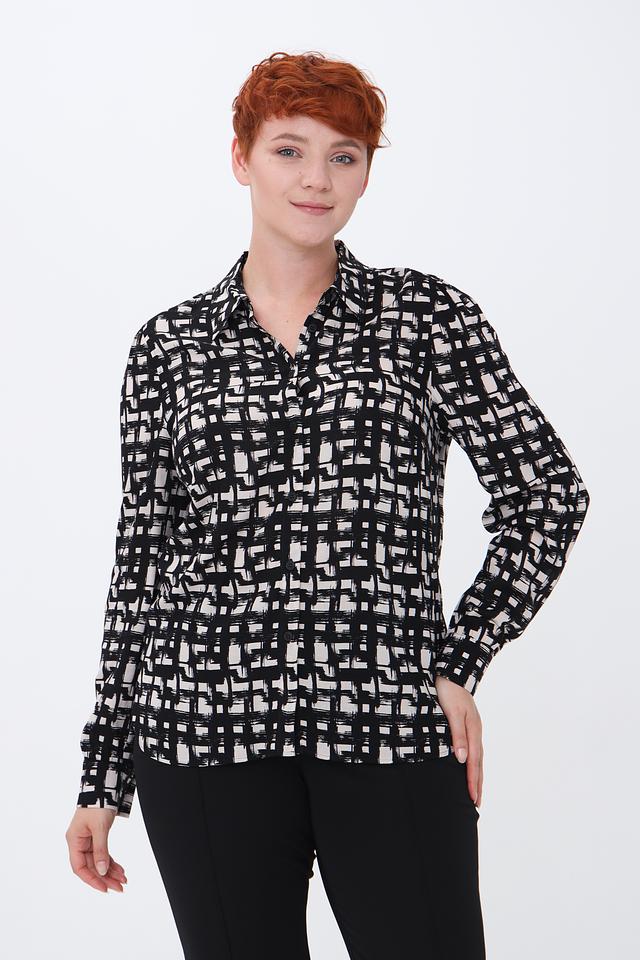 Рубашка Lecomte с геометрическим принтом